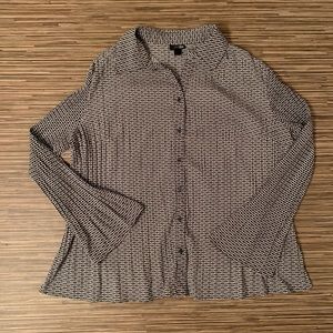 East 5th Woman Long Bell Sleeve Blouse Plus Size